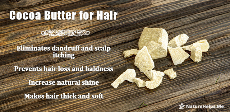 Cocoa butter for hair. Chocolate hair mask for hair growth