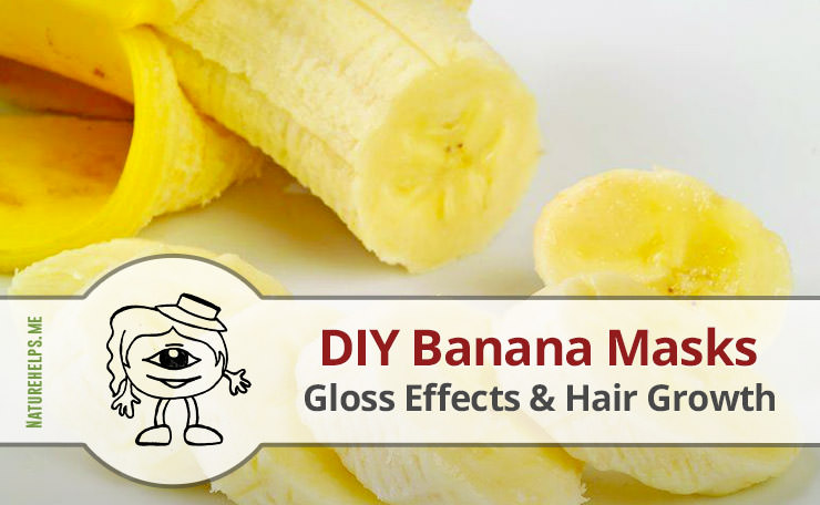 DIY Banana Mask Recipes. Hair Growth & Gloss Effects