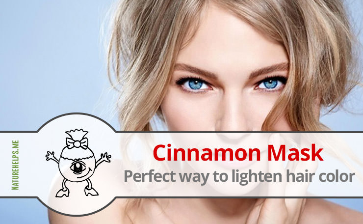 Cinnamon Mask. Lightening Hair Tips