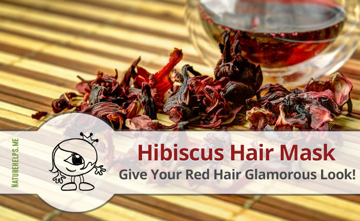 Hibiscus Mask. Natural Red Hair Dye & Conditioner