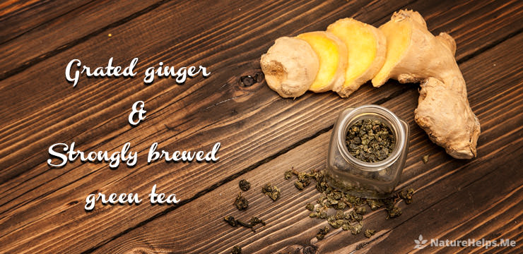 DIY Ginger mask to reduce pimples. Acne treatment