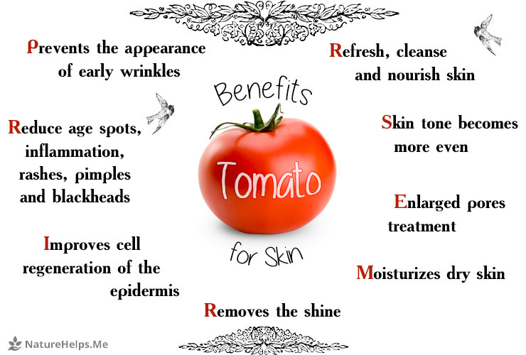 Tomato Face Mask. Enlarged pores treatment