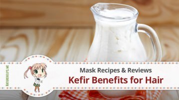 Kefir Regrowth Hair Mask. Treat Itchy Scalp & Baldness